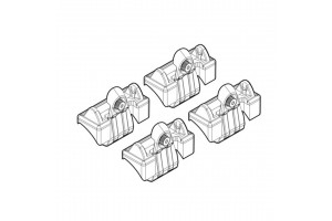 Nordrive Kit Άκρα-Πόδια για Μπάρες Audi A3 3D 2003-2012 4τμχ