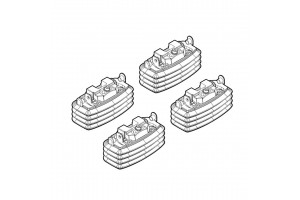Nordrive Kit Άκρα-Πόδια για Μπάρες Fiat Multipla 1998-2010