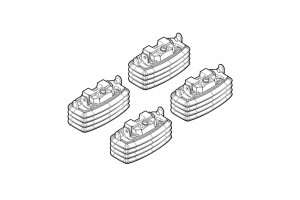 Nordrive Kit Άκρα-Πόδια για Μπάρες Mercedes E-Class W211 2002-2009 4τμχ