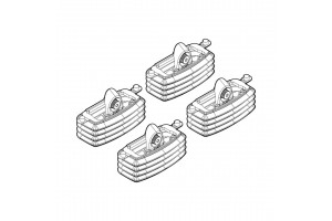 Fiat Idea 01/04>11/12 Kit Ακρα (ΠΟΔΙΑ) Για Μπαρες Nordrive