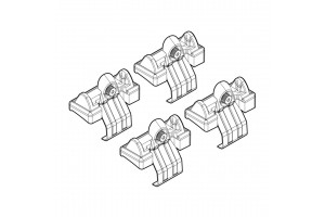 Nordrive Kit Άκρα-Πόδια για Μπάρες Honda Jazz 2002-2008