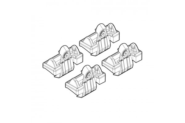 Nordrive Kit Άκρα-Πόδια για Μπάρες Vw Golf 5-6 3D/5D 4τμχ