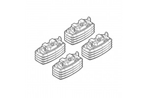 Nordrive Kit Άκρα-Πόδια για Μπάρες Mazda 3 4D/5D 2004-2013/Kia Ceed 5D 4τμχ