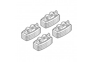 Nordrive Kit Άκρα-Πόδια για Μπάρες Opel Astra H 2004-2009 4τμχ