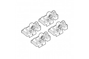 Renault Clio 5D 10/05> Kit Ακρα (ΠΟΔΙΑ) Για Μπαρες Nordrive