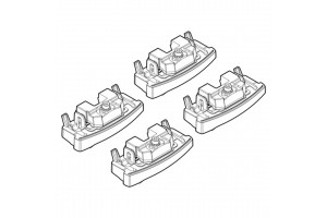 Nordrive Kit Άκρα-Πόδια για Μπάρες Alfa Romeo Mito 2008 4τμχ