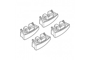 Fiat Panda 09/03>12/11>PANDA Classic 01/12> Kit Ακρα (ΠΟΔΙΑ) Για Μπαρες Nordrive