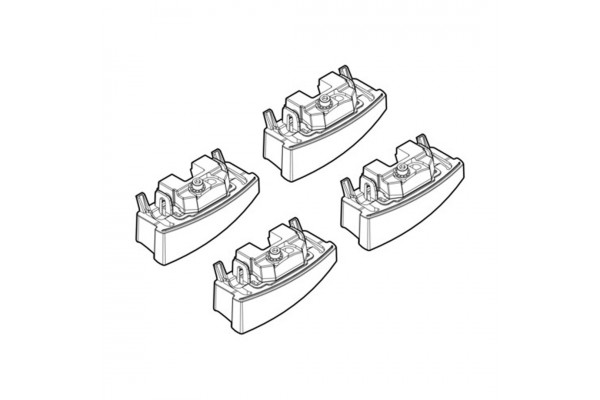 Nordrive Kit Άκρα-Πόδια για Μπάρες Bmw Σειρά 1 5D 2011/Σειρά 3 4D 2012 4τμχ