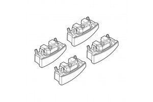 Nordrive Kit Άκρα-Πόδια για Μπάρες Bmw Σειρά 3 4D E90 2005-2011 4τμχ