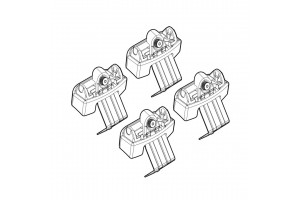 Nordrive Kit Άκρα-Πόδια για Μπάρες Citroen DS5 2011 4τμχ