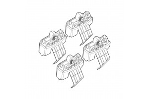 Nordrive Kit Άκρα-Πόδια για Μπάρες Opel Insignia 2009 4τμχ