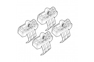 Renault Scenic X-MOD 09/09> Kit Ακρα (ΠΟΔΙΑ) Για Μπαρες Nordrive