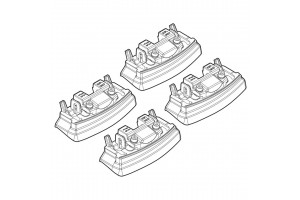 Nordrive Kit Άκρα-Πόδια για Μπάρες Renault Koleos 2008