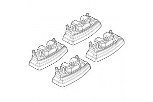 Nordrive Kit Άκρα-Πόδια για Μπάρες Mercedes A-Class W176 2012 4τμχ