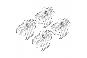 Hyundai ix20 11/10> Kit Ακρα (ΠΟΔΙΑ) Για Μπαρες Nordrive