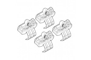 Nordrive Kit Άκρα-Πόδια για Μπάρες Land Rover Evoque 5d 2011