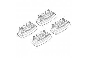 Mazda CX-5 04/12> Kit Ακρα (ΠΟΔΙΑ) Για Μπαρες Nordrive