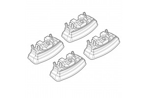 Nordrive Kit Άκρα-Πόδια για Μπάρες Mazda CX-7 2007 4τμχ