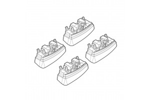 Nordrive Kit Άκρα-Πόδια για Μπάρες Peugeot 3008 / 5008 2009