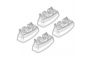 Mercedes E-KLAS 3/09> Kit Ακρα (ΠΟΔΙΑ) Για Μπαρες Nordrive