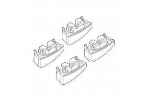 Nordrive Kit Άκρα-Πόδια για Μπάρες Fiat Panda 2 2012