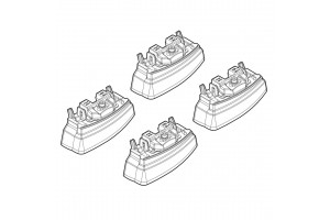 Mercedes C-KLAS 01/14> Kit Ακρα (ΠΟΔΙΑ) Για Μπαρες Nordrive