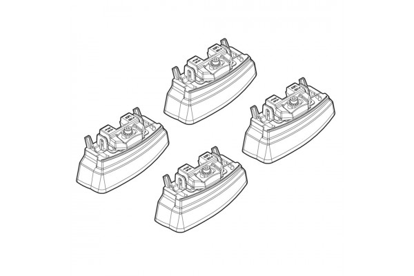 Mercedes C-KLAS 01/14> Kit Ακρα (ΠΟΔΙΑ) Για Μπαρες Nordrive