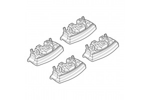 Kia Soul 01/14> Kit Ακρα (ΠΟΔΙΑ) Για Μπαρες Nordrive