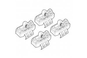 Citroen C1 5D / Peugeot 108 5D / Toyota Aygo 5D 06/14> Kit Ακρα (ΠΟΔΙΑ) Για Μπαρες Nordrive