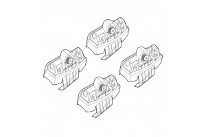 Nordrive Kit Άκρα-Πόδια για Μπάρες Mazda 2 2015