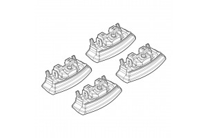 Hyundai i20 3D/5D 11/14> Kit Ακρα (ΠΟΔΙΑ) Για Μπαρες Nordrive