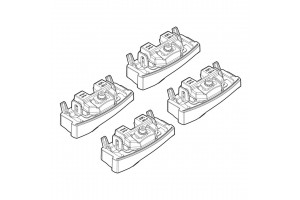 Nordrive Kit Άκρα-Πόδια για Μπάρες Hyundai i30 3D/5D 2012 4τμχ