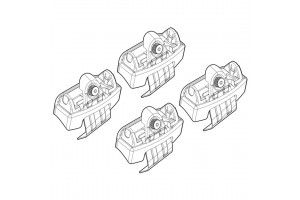 Nordrive Kit Άκρα-Πόδια για Μπάρες Opel Astra K 5D 2015 4τμχ