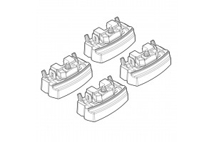 Nordrive Kit Άκρα-Πόδια για Μπάρες Mercedes Cla C117 4d 2013