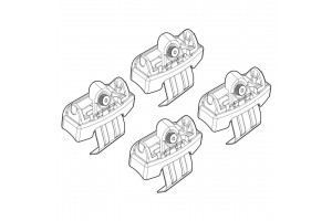 Nordrive Kit Άκρα-Πόδια για Μπάρες Mazda 3 5d 2014