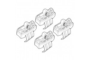 Nordrive Kit Άκρα-Πόδια για Μπάρες Honda Hr V 2015