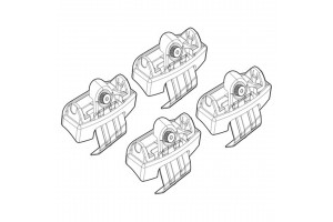 Nordrive Kit Άκρα-Πόδια για Μπάρες Audi A6 4d 2011