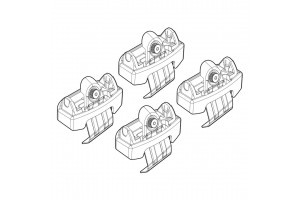 Nordrive Kit Άκρα-Πόδια για Μπάρες Honda Jazz 2015