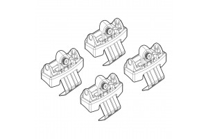 Opel Crossland X 5D 2017> Kit Ακρα (ΠΟΔΙΑ) Για Μπαρες Nordrive