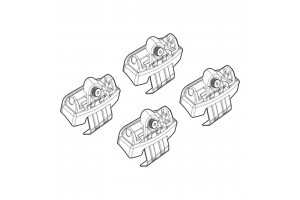 Nordrive Kit Άκρα-Πόδια για Μπάρες Audi Q2 2016 4τμχ