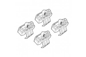 Nordrive Kit Άκρα-Πόδια για Μπάρες Audi A5 Sportback 2016 4τμχ