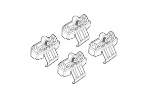 Kia Picanto 5D 06/17> Kit Ακρα (ΠΟΔΙΑ) Για Μπαρες Nordrive