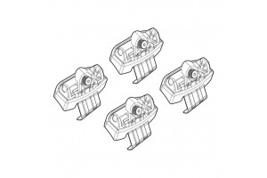 Honda CR-V 11/18> Kit Ακρα (ΠΟΔΙΑ) Για Μπαρες Nordrive