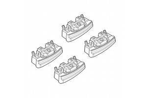 Nordrive Kit Άκρα-Πόδια για Μπάρες Bmw Σειρά 3 G20 4D 2018 4τμχ