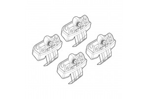 Nordrive Kit Άκρα-Πόδια για Μπάρες Bmw X2 F39 2018 4τμχ