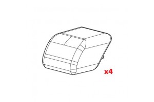 Nordrive Ανταλλακτικά Καπάκια για Μεταλλικές Μπάρες Οροφής Quadra 4τμχ