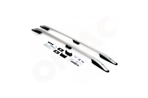 Omtec Μπάρες Οροφής Αλουμινίου για Opel Vivaro 2001-2014 L2 Ασημί (Σετ με πόδια)