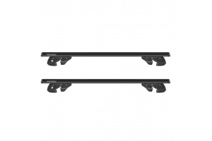 Menabo Μπάρες Οροφής Αλουμινίου 120εκ. Universal για Αυτοκίνητα με Εργοστασιακές Μπάρες (Σετ με πόδια και κλειδαριά) AM-