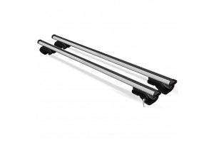 Menabo Μπάρες Οροφής Αλουμινίου Dozer 150εκ. Αλουμινίου για Εργοστασιακές Παράλληλες Μπάρες (Σετ χωρίς πόδια)