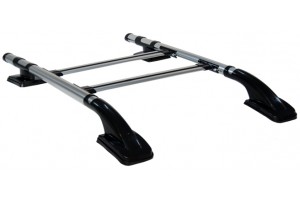 Isuzu D-MAX 2007-2012 Παραλληλες Μπαρες Οροφης Αλουμινιου SH Ασημι